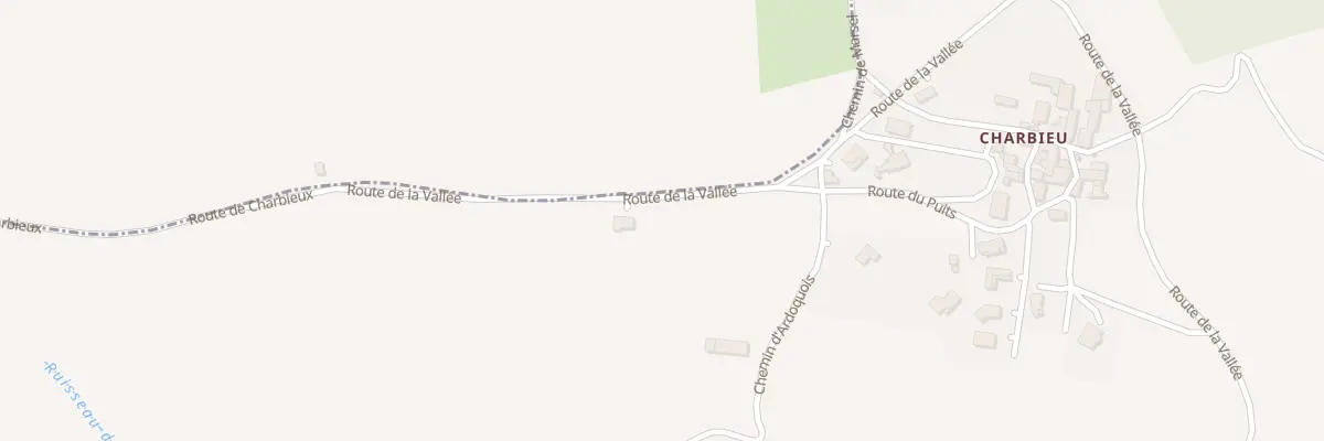 Plan du 90 Rte de la Vallée à Bogy