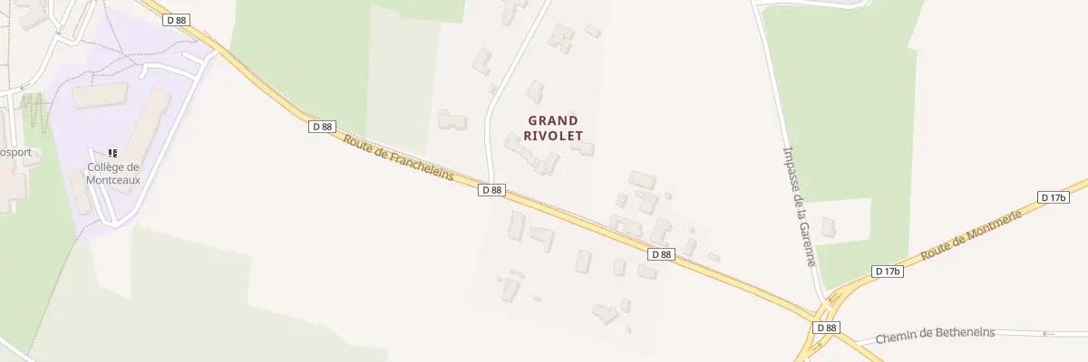Plan du 599L Rte de Francheleins à Montceaux