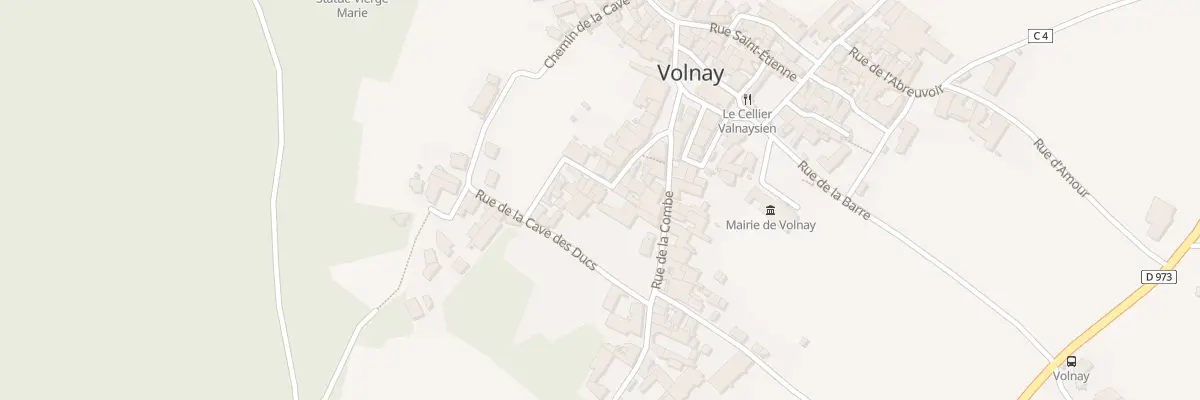 Plan du 9 Rue de la Cave à Volnay
