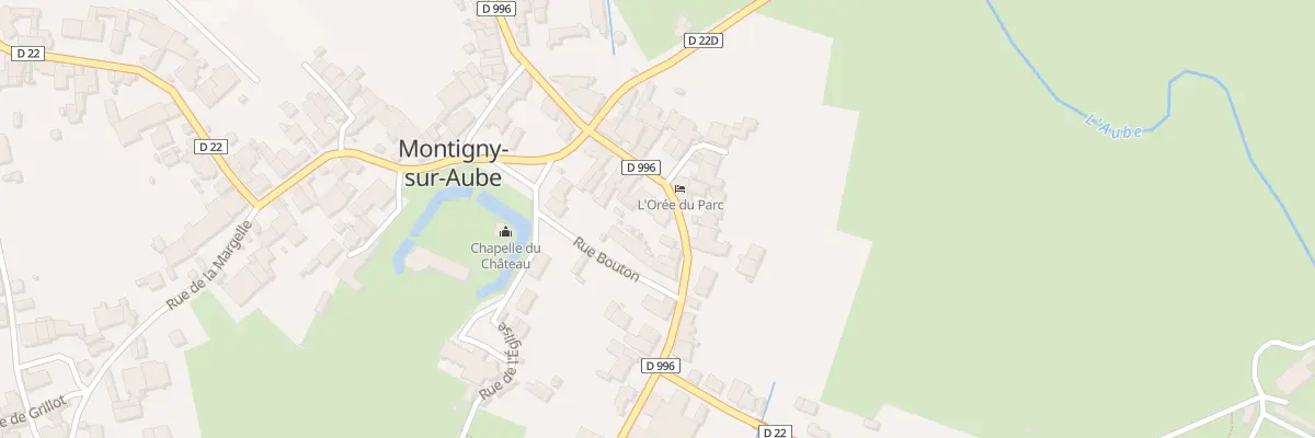 Plan du 9014 Rue de la Potelle à Montigny-sur-Aube