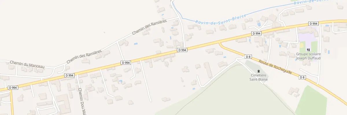 Plan du 2368 Av Emile Lachaux à Bollène