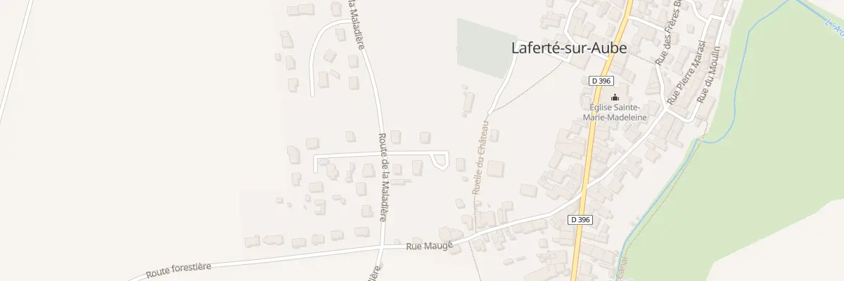 Plan du 1 Lot Maladiere à Laferté-sur-Aube
