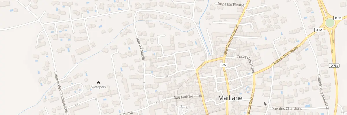Plan du 2 Rue Charloun Rieu à Maillane