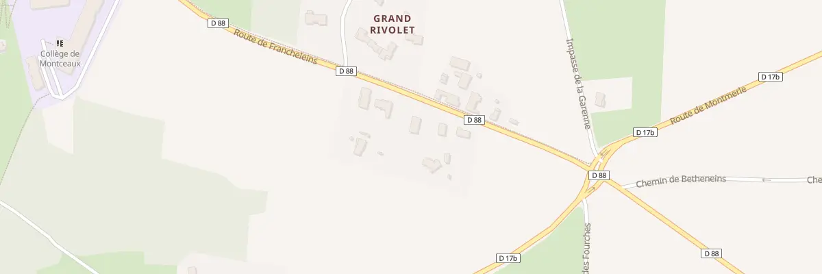 Plan du 692 Rte de Francheleins à Montceaux