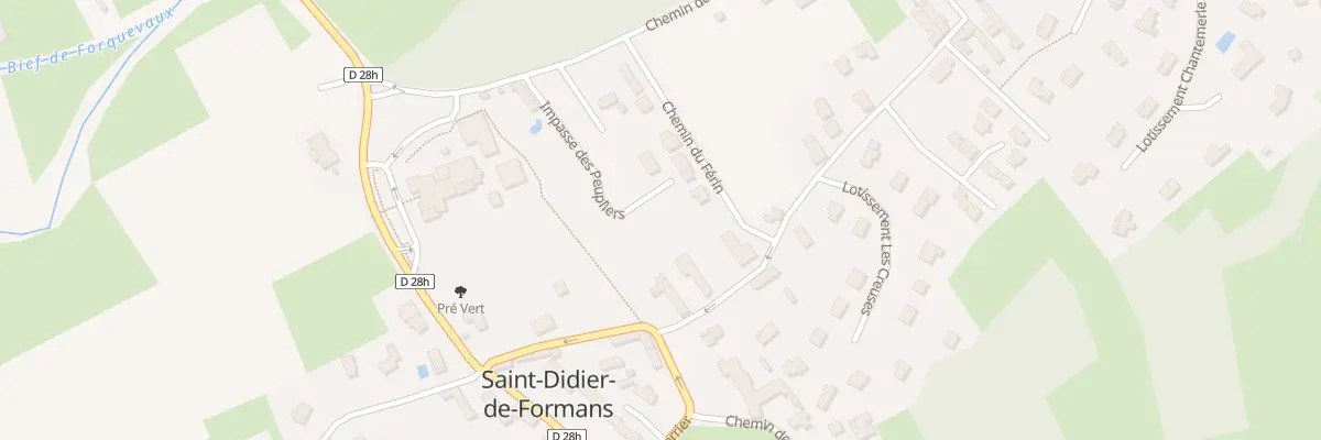 Plan du 160 Imp des Peupliers à Saint-Didier-de-Formans