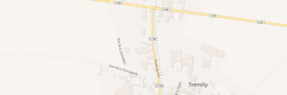 Plan du 2 Rte de Thil à Trémilly