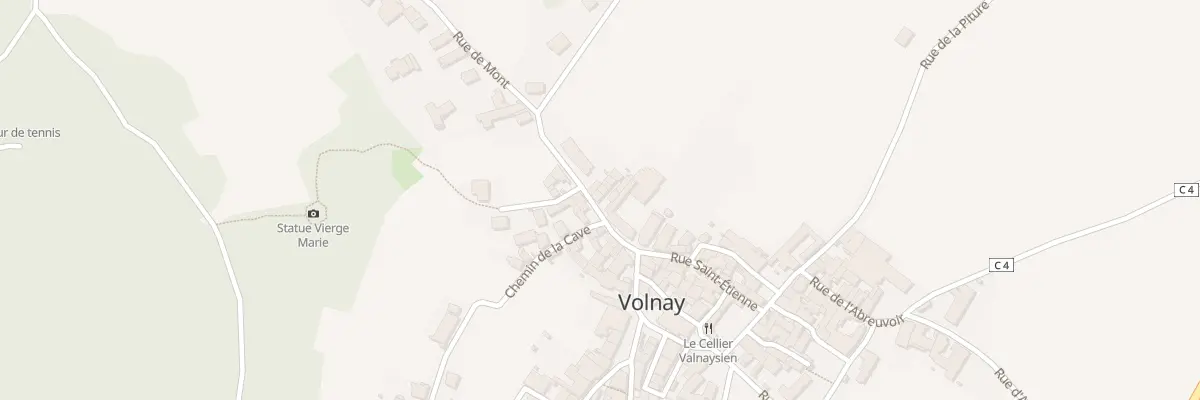 Plan du 8 Rue de Mont à Volnay