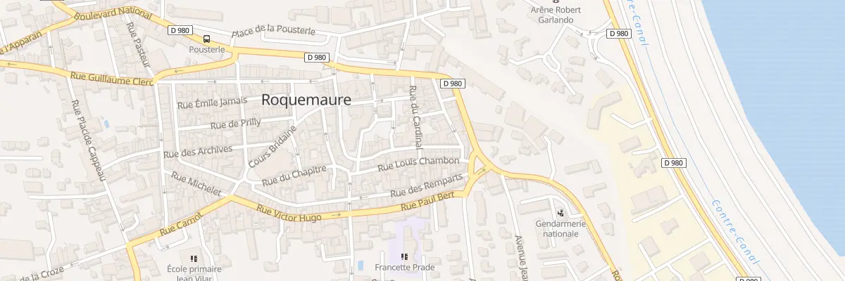 Plan du 2 Rue du Cardinal à Roquemaure