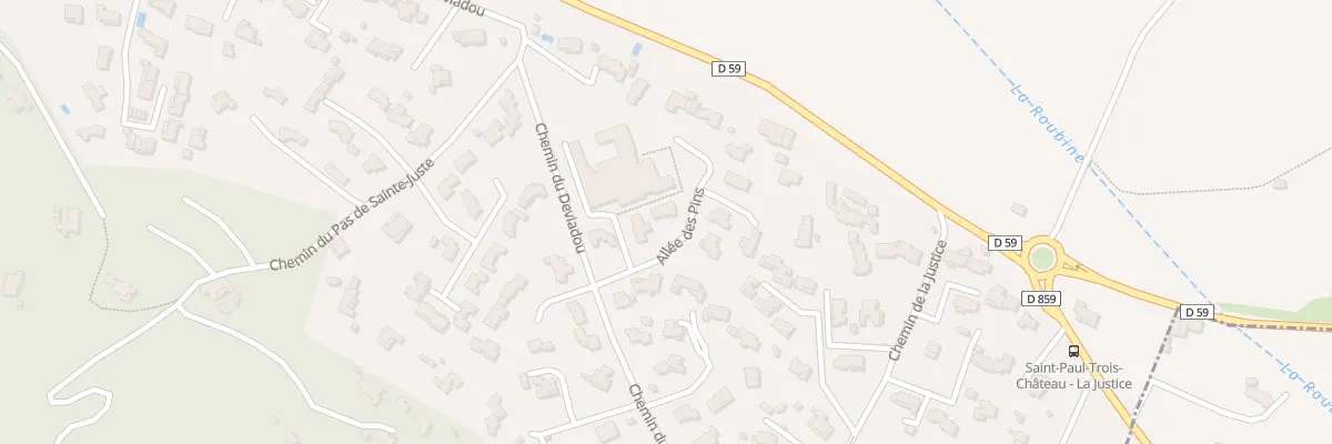 Plan du 7 All des Pins à Saint-Paul-Trois-Châteaux