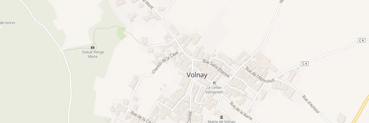Plan du 3 Rue de Mont à Volnay