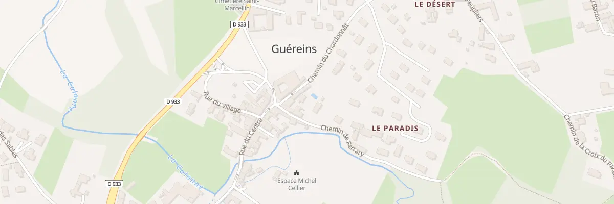 Plan du 5479 Che du Chardonnat à Guéreins