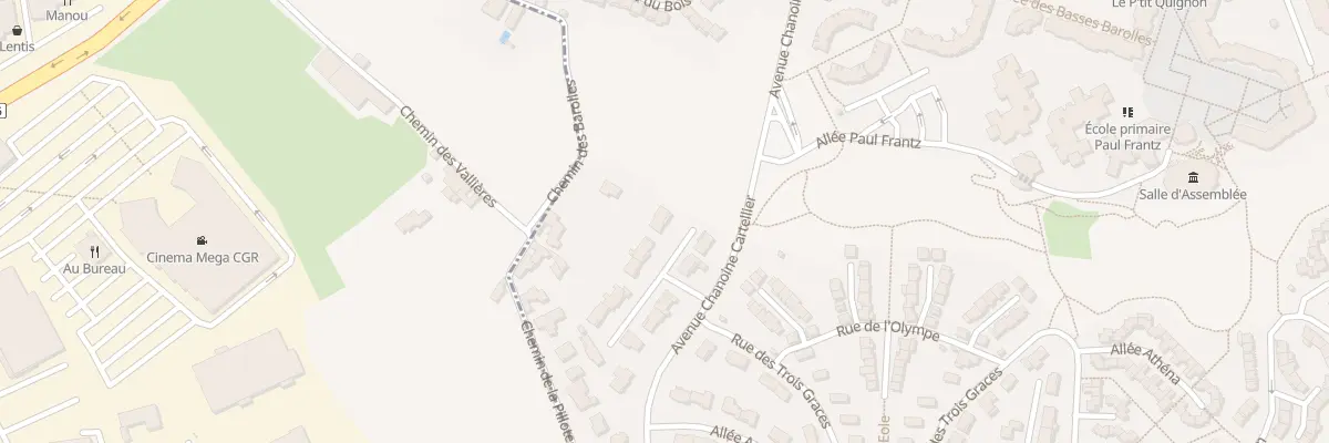 Plan du 3 All des Htes Vallieres à Saint-Genis-Laval