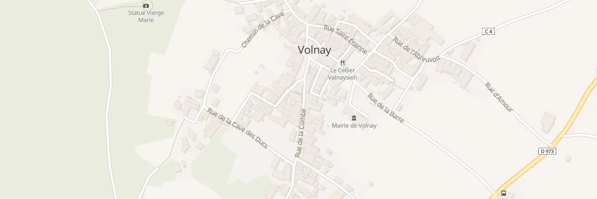 Plan du 6 Rue de la Combe à Volnay
