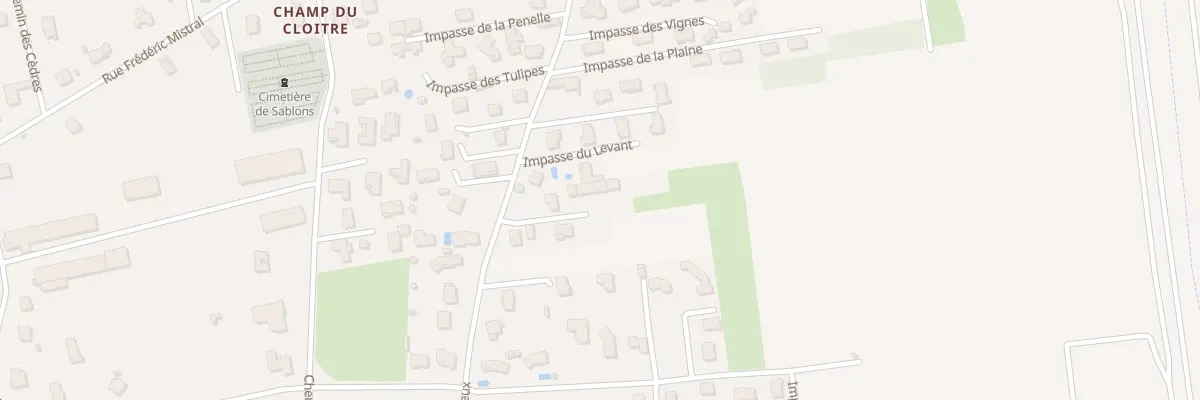 Plan du 29 Che Creux à Sablons