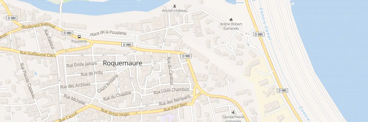 Plan du 70 Bd National à Roquemaure