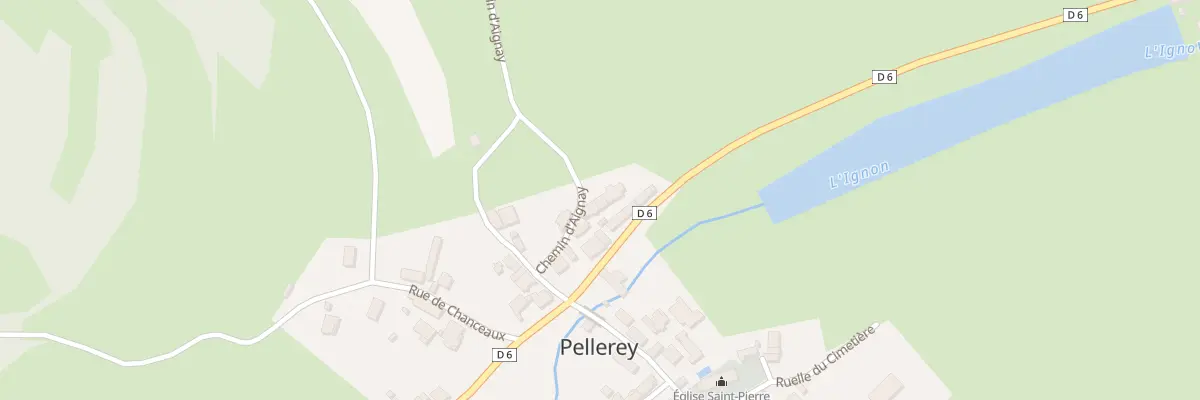 Plan du 9006 Che d’’Aignay à Pellerey