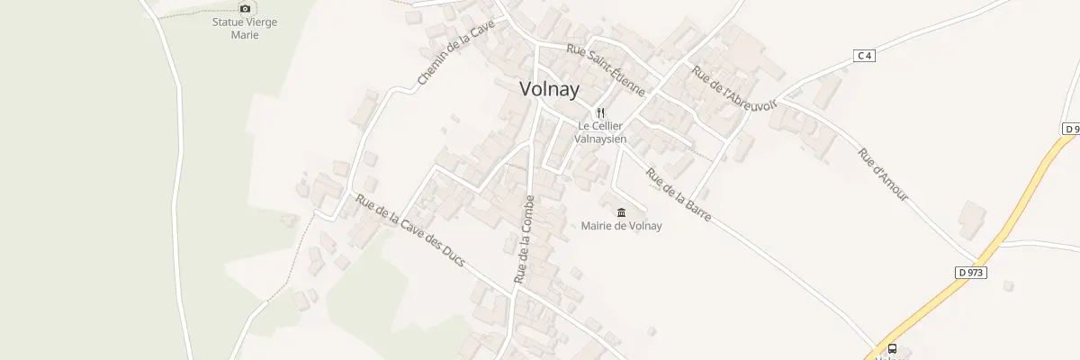 Plan du 5 Rue de la Combe à Volnay