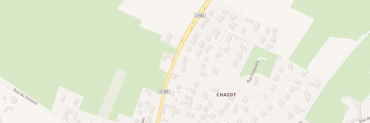 Plan du 5308 Rue du Petit Chazot à Guéreins
