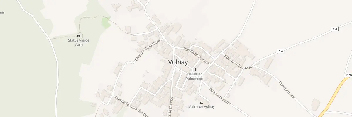 Plan du 5080 Rue Derrière l’Eglise à Volnay