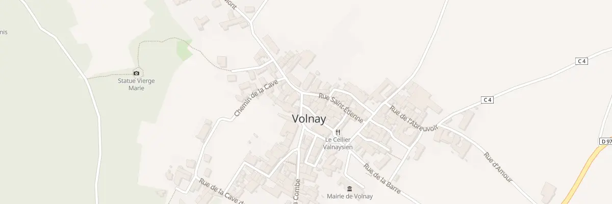 Plan du 8 Rue Derrière l’Eglise à Volnay