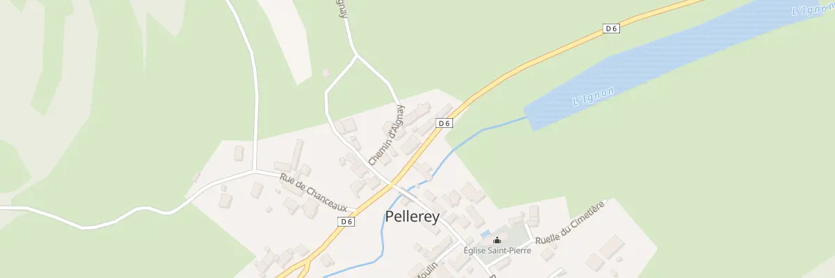 Plan du 9016 Rte de Lamargelle à Pellerey