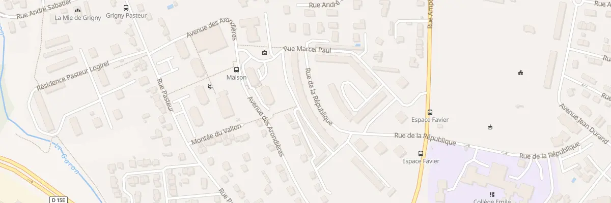 Plan du 27 Rue de la République à Grigny-sur-Rhône
