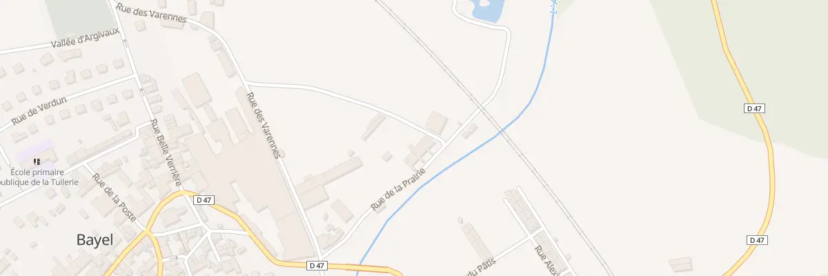Plan du 9 Rue de la Prairie à Bayel