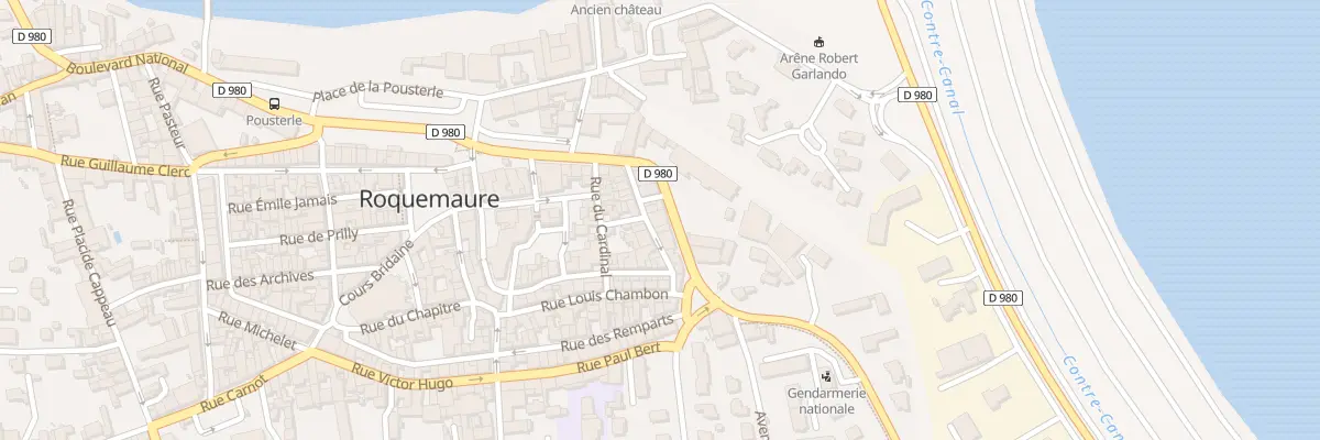 Plan du 74 Bd National à Roquemaure
