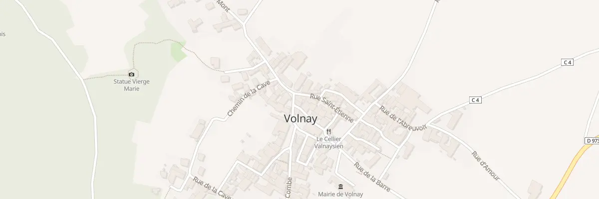 Plan du 8B Rue Derrière l’Eglise à Volnay