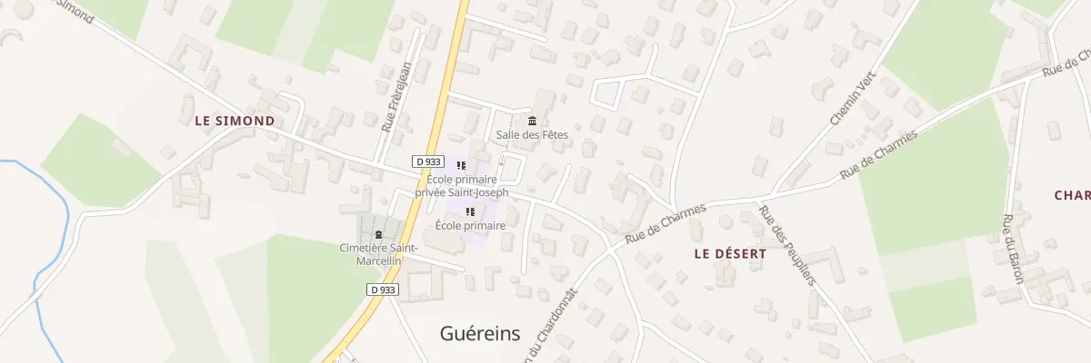 Plan du 5440 Rue de Charmes à Guéreins