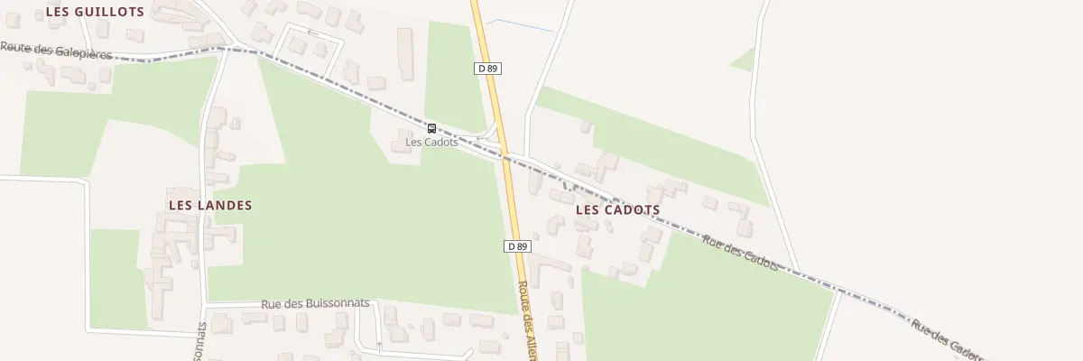 Plan du 5100 Les Cadots à Chaintré