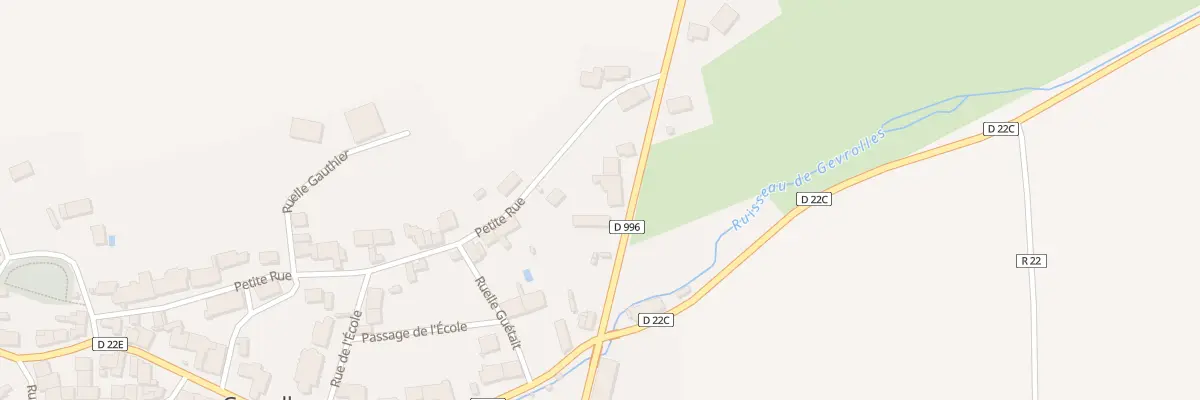 Plan du 13 Rte de la Vallée de l’Aube à Gevrolles