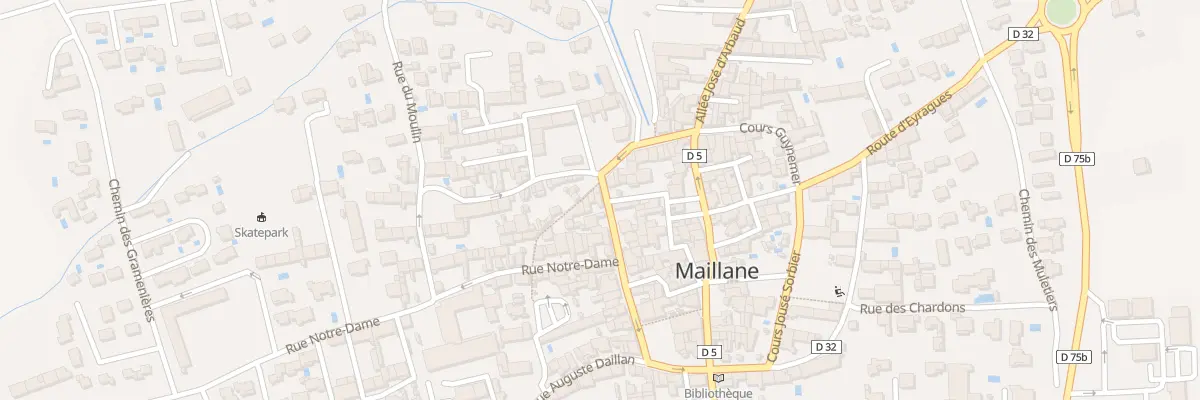 Plan du 39 Crs Jeanne d’Arc à Maillane