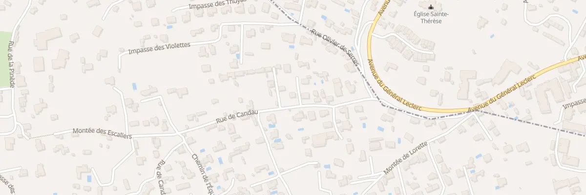 Plan du 39 Rue de Candau aux Angles