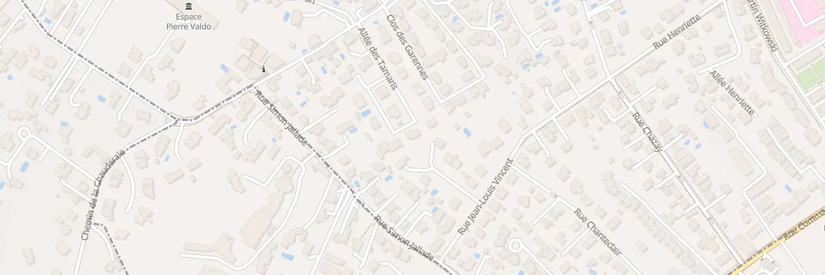 Plan du 13 All des Tamaris à Lyon 5e Arrondissement