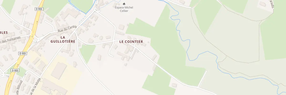 Plan du 5390 Au Cointier à Guéreins