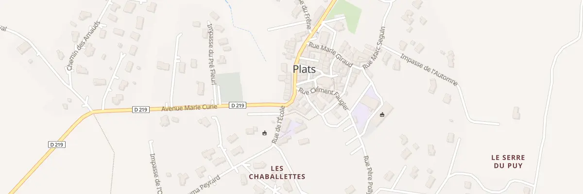 Plan du 260 Rue Marie Curie à Plats