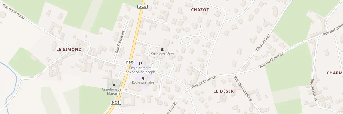 Plan du 5477 Rue de Charmes à Guéreins