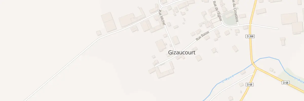 Plan du 9 Rue Basse à Gizaucourt