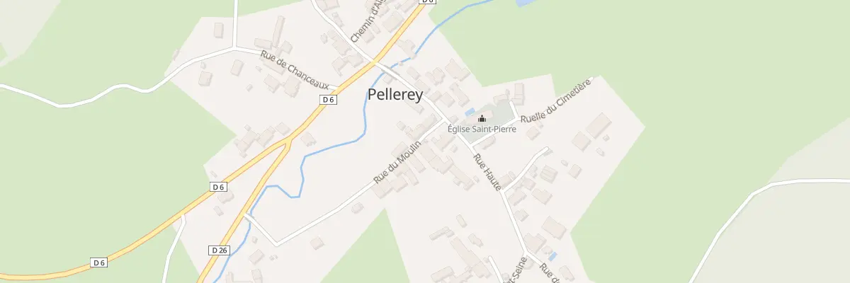 Plan du 9003 Rue du Moulin à Pellerey