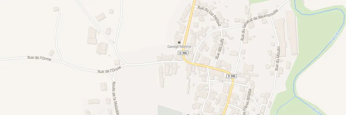 Plan du 2 Rue de l’Orme à Laferté-sur-Aube