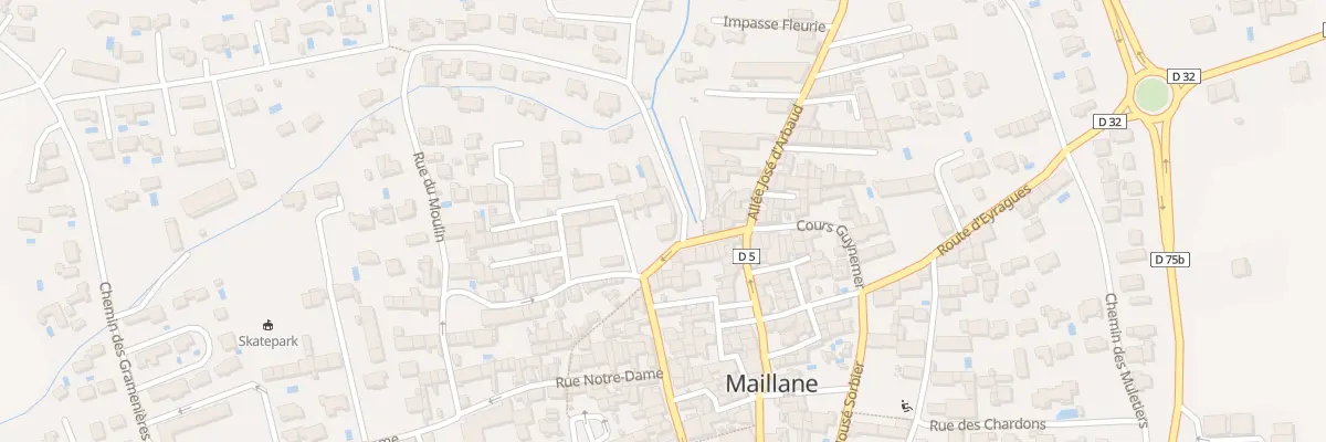 Plan du 57 Crs Jeanne d’Arc à Maillane