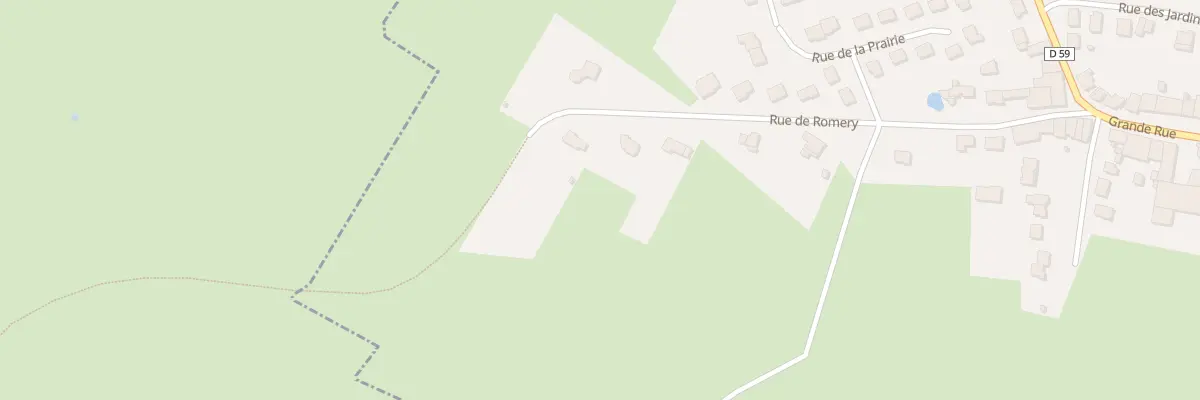 Plan du 25 Rue de Romery à Ville-sur-Lumes