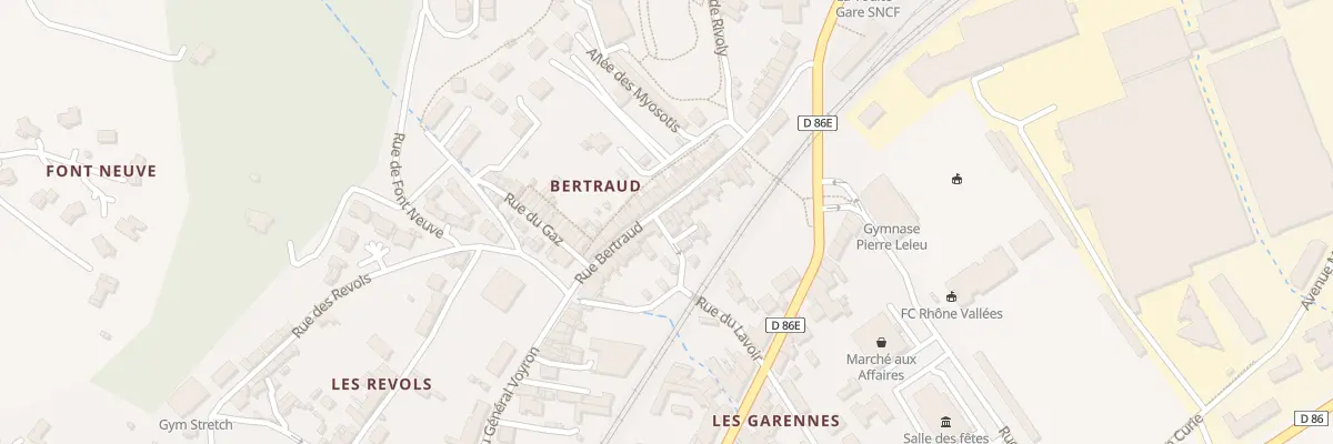 Plan du 18 Rue Bertraud à La Voulte-sur-Rhône