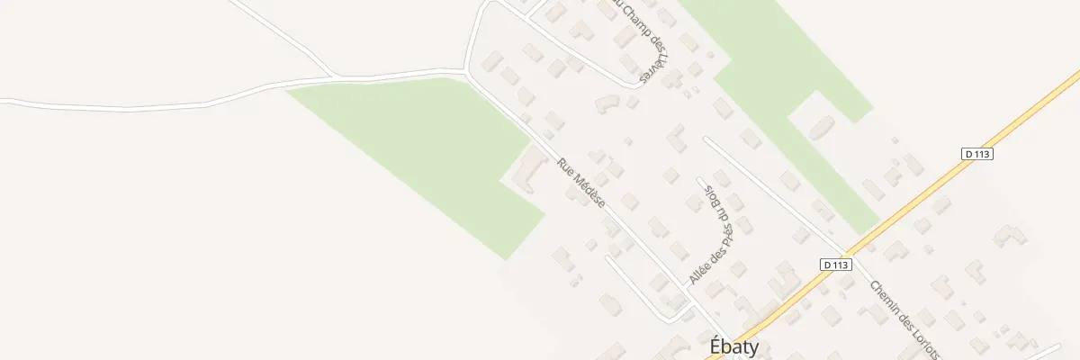 Plan du 13 Rue Médèse à Ébaty
