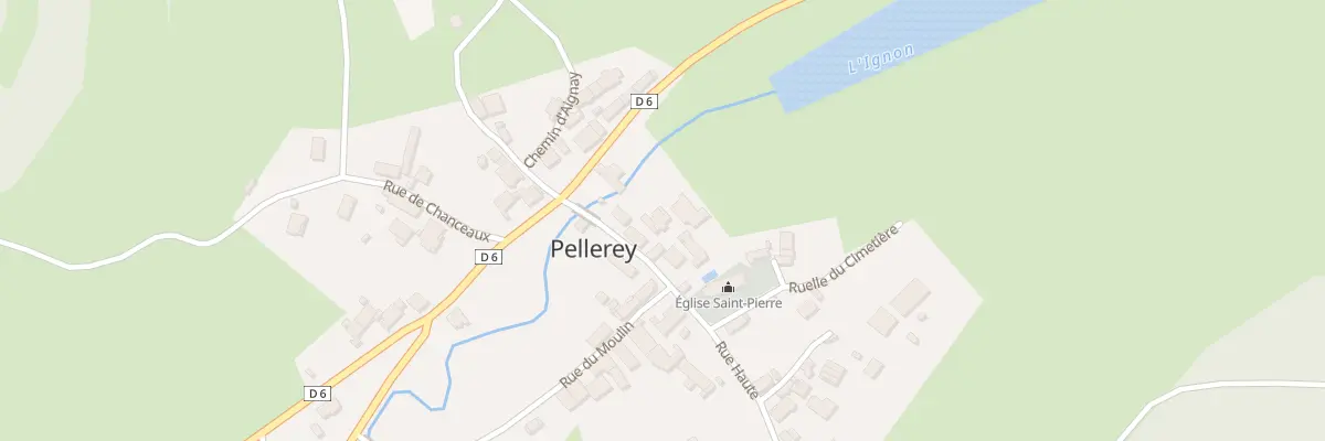 Plan du 9005 Rue Haute à Pellerey