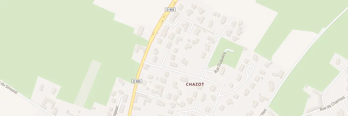 Plan du 30 Rue du Petit Chazot à Guéreins