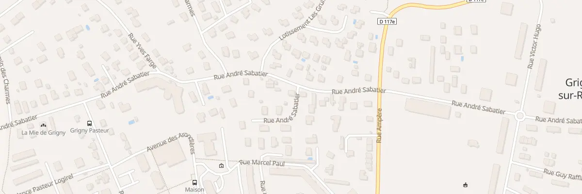 Plan du 25 Rue André Sabatier à Grigny-sur-Rhône