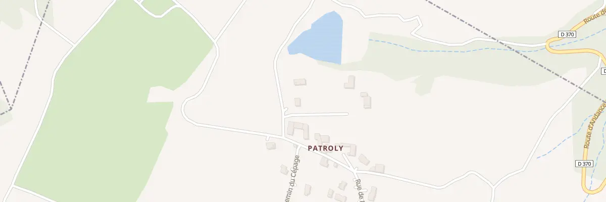 Plan du 490 Rue de Patroly à Talencieux