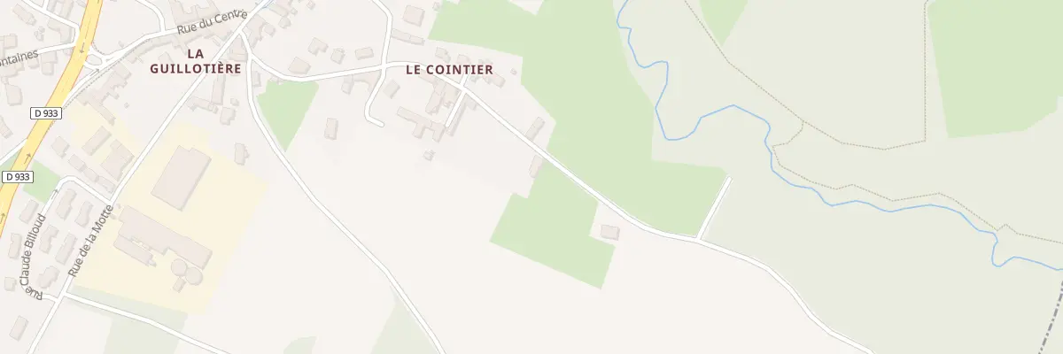Plan du 5086 Rue du Cointier à Guéreins